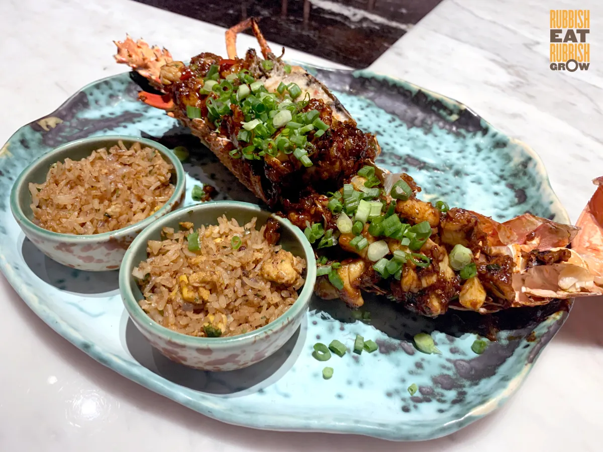 Revolver signature dishes Rock Lobster ManchurianSakura ChickenBurrata Street Style